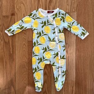 Milkbarn Lemon Baby Pajamas